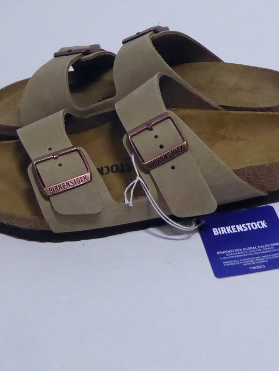 New Birkenstock Arizona Oiled Leather Sandals Tobacco Brown 8 Men 10 Women N 41 main image 6